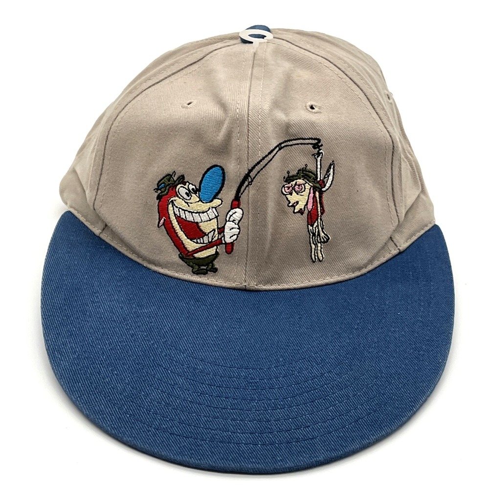 NEW‎ Vintage 1993 Nickelodeon Ren & Stimpy Hat Cap American Needle Snapback